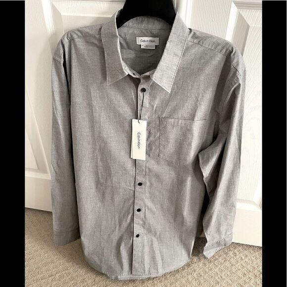 NWT Calvin Klein The Stretch-Cotton Shirt - Picture 5 of 12